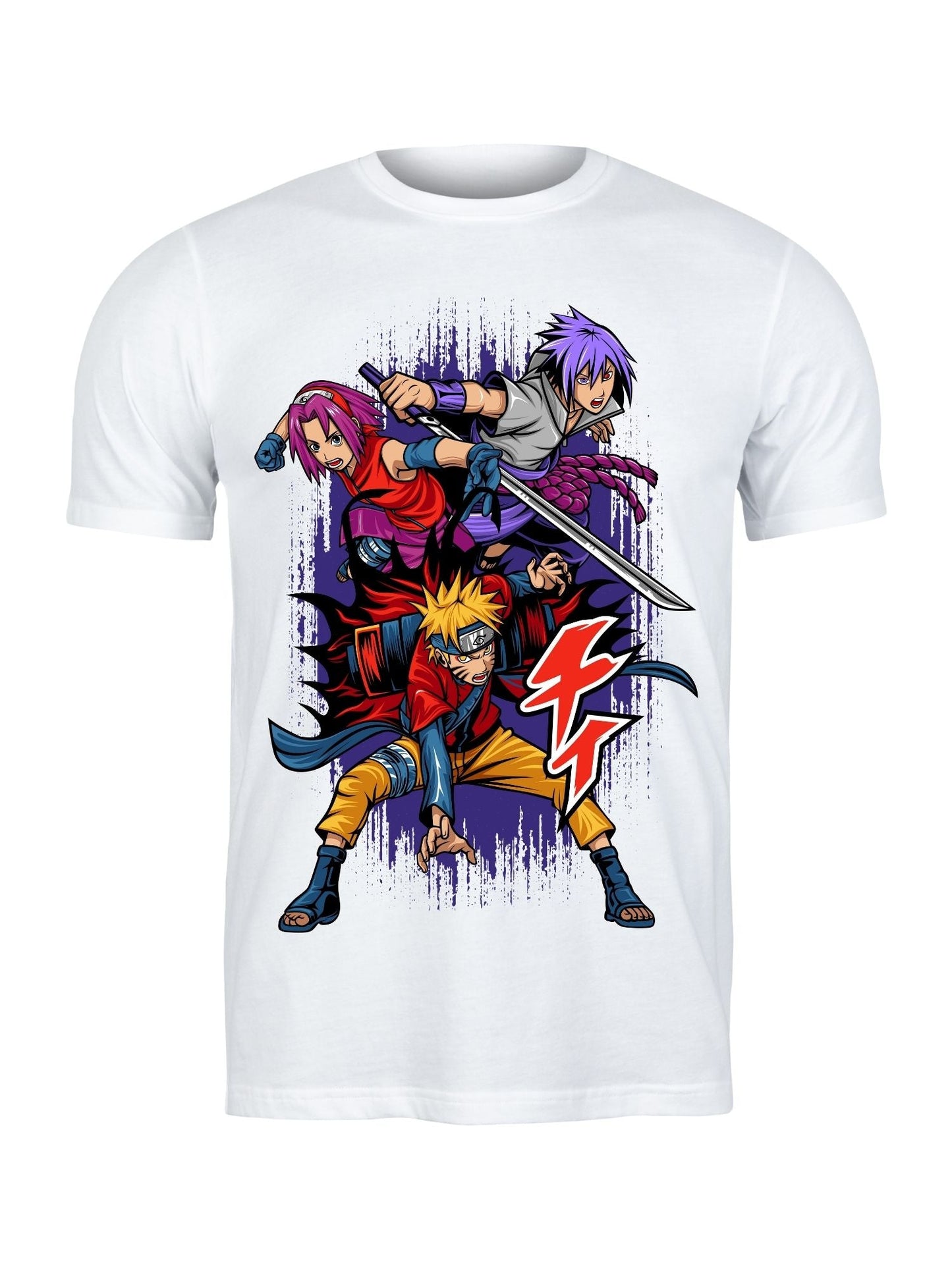 T-shirt Team 7 Combat - Naruto, Sasuke, Sakura