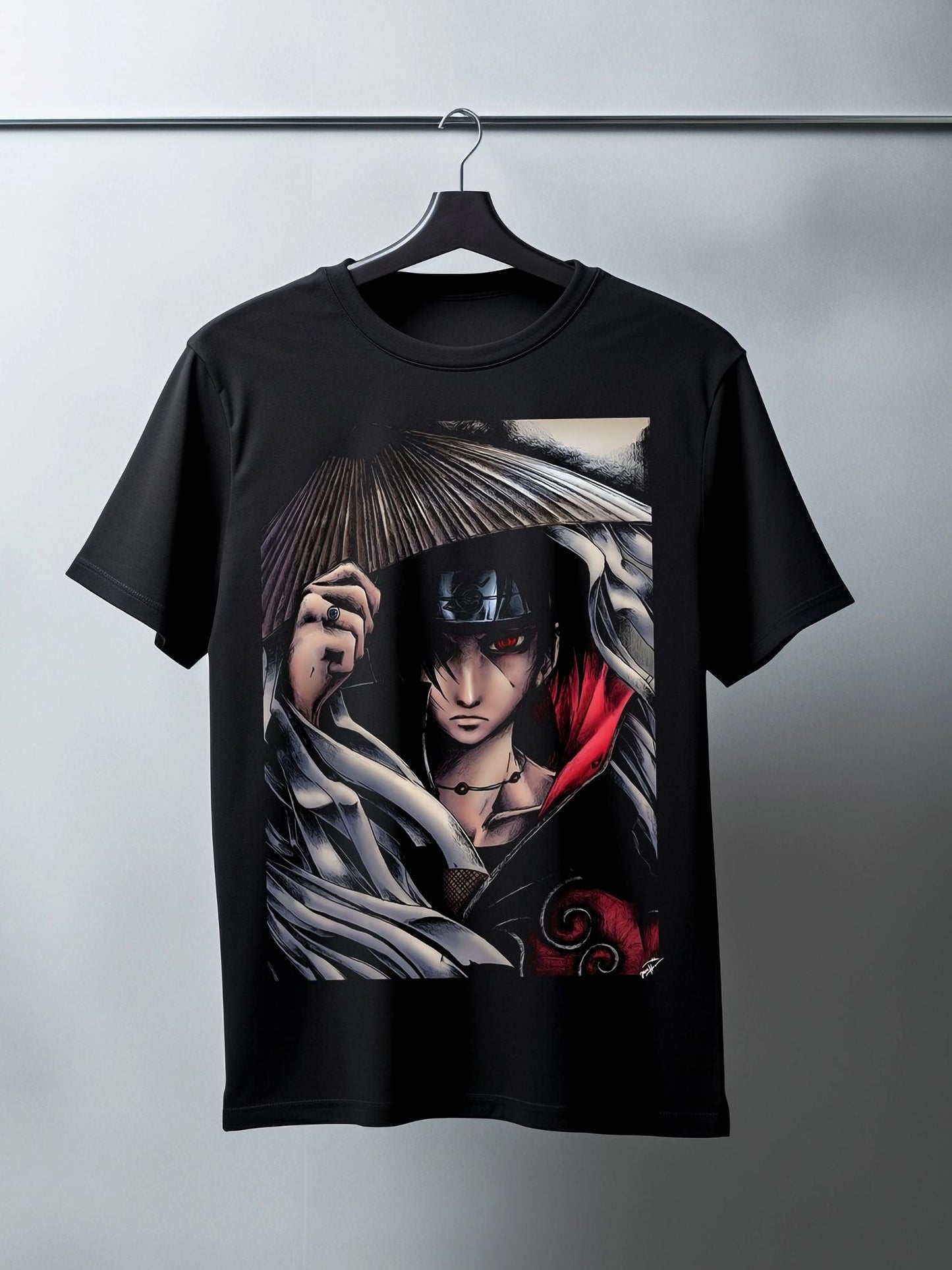 T-shirt Itachi Akatsuki - Chapeau et Ombre