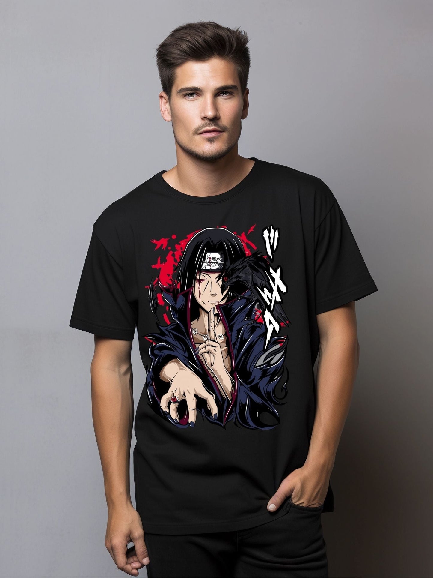 T-shirt Itachi Action - Illusion et Puissance