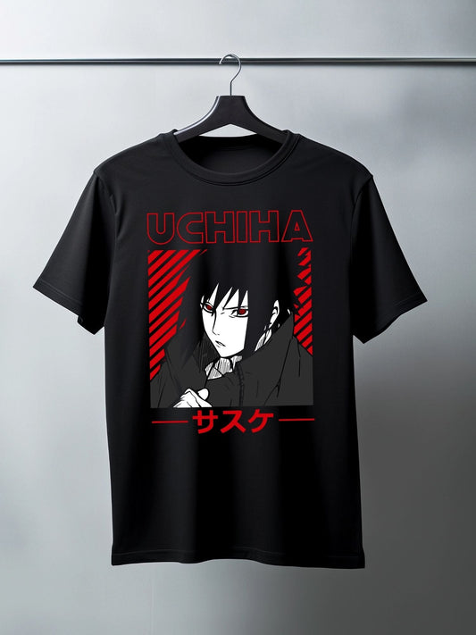 T-shirt Sasuke Uchiha Rouge & Noir – Sharingan