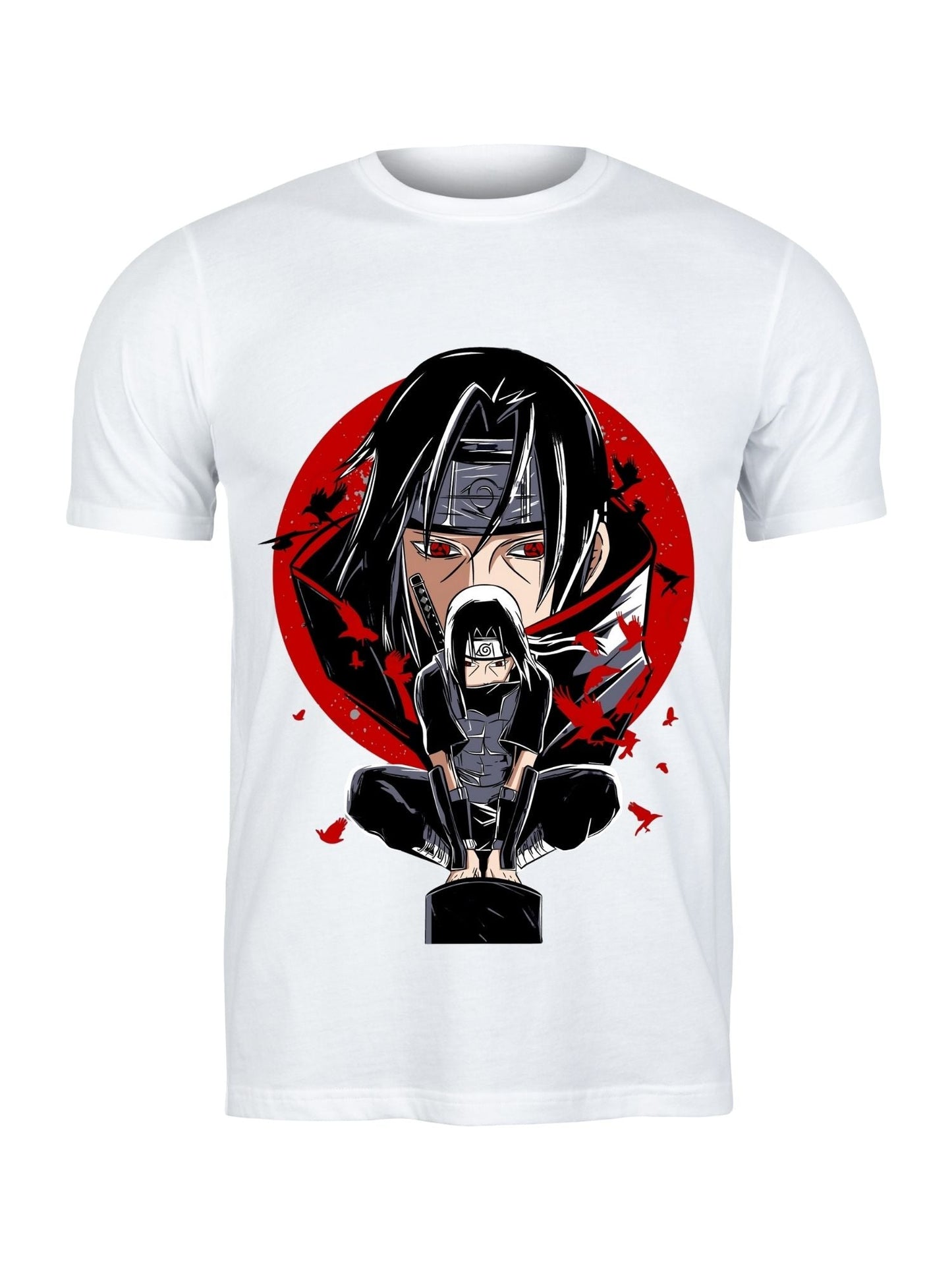 T-shirt Itachi Uchiwa - Mangekyō Sharingan & Genjutsu Écarlate