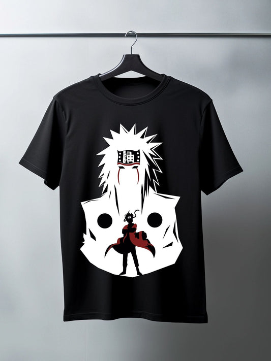 T-shirt Jiraya x Naruto - Silhouette Minimaliste