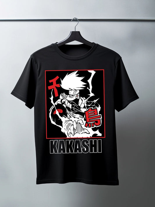 T-shirt Kakashi Chidori - Le Ninja Copieur en Action