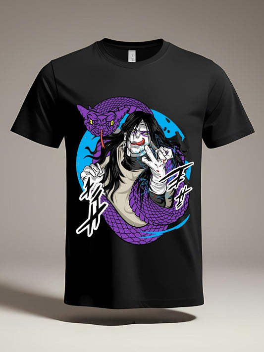 T-shirt Orochimaru Serpent Violet - Le Sceau Maudit