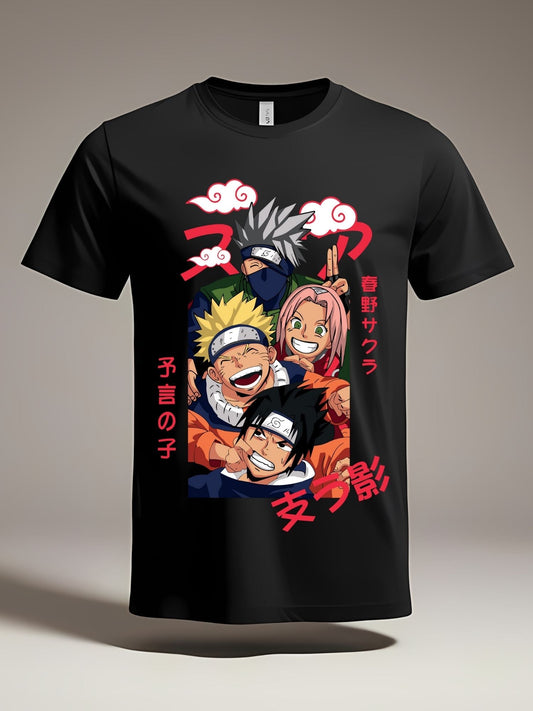 T-shirt Team 7 - Naruto, Sasuke, Sakura & Kakashi Moments