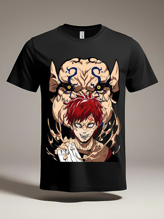 T-shirt Gaara et Shukaku - Maître du Sable Déchaîné